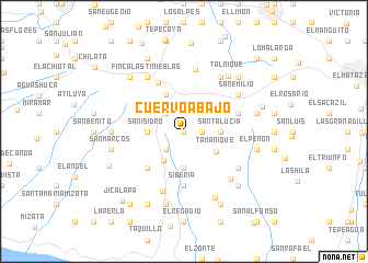 map of Cuervo Abajo