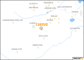 map of Cuervo