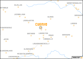 map of Cuervo