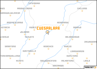 map of Cuespalapa