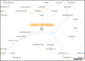 map of Cuesta Chagul