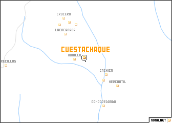 map of Cuestachaque