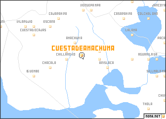 map of Cuesta de Amachuma