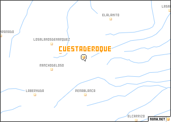map of Cuesta de Roque