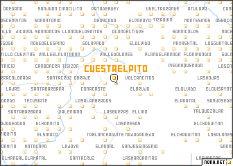 map of Cuesta El Pito