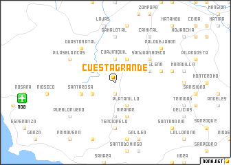 map of Cuesta Grande