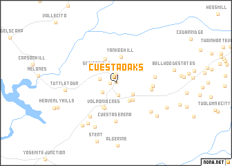 map of Cuesta Oaks