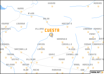 map of Cuesta