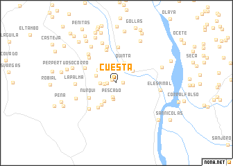 map of Cuesta