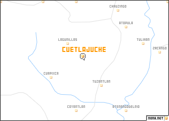 map of Cuetlajuche