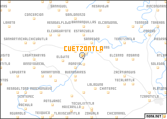 map of Cuetzontla