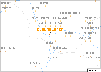 map of Cueva Blanca