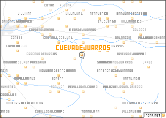 map of Cueva de Juarros