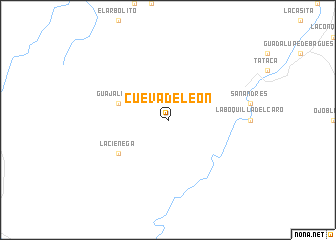 map of Cueva de León