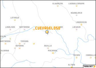 map of Cueva del Oso