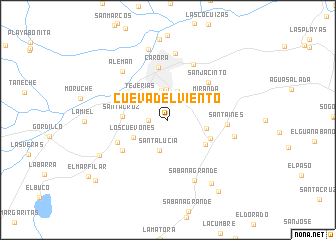 map of Cueva del Viento
