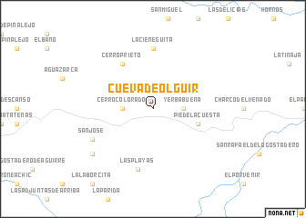 map of Cueva de Olguir