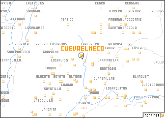 map of Cueva El Meco