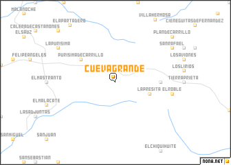map of Cueva Grande