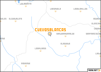 map of Cuevas Blancas