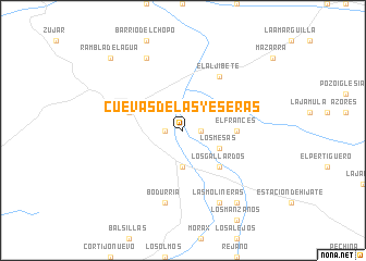 map of Cuevas de las Yeseras