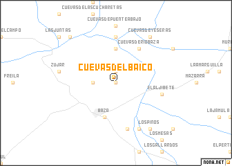 map of Cuevas del Baico