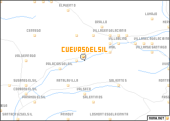 map of Cuevas del Sil