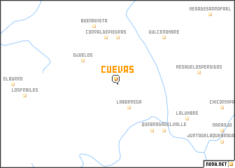 map of Cuevas