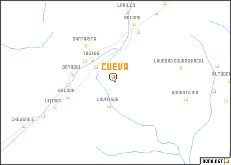 map of Cueva