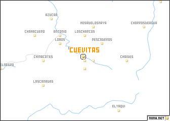 map of Cuevitas