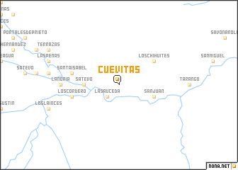 map of Cuevitas