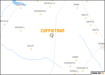 map of Cuffietown