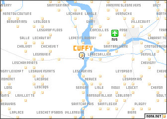 map of Cuffy