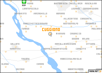 map of Cuggiono