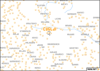 map of Čuglji