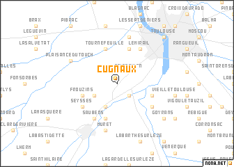 map of Cugnaux