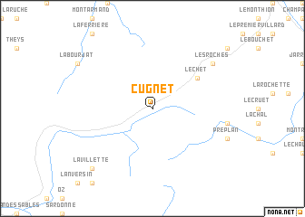 map of Cugnet