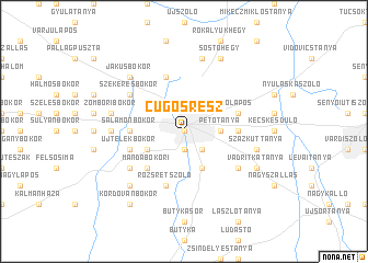 map of Cugosrész