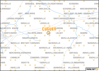 map of Cuguen