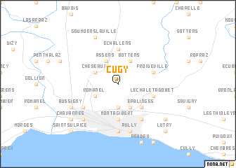 map of Cugy