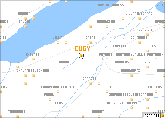 map of Cugy