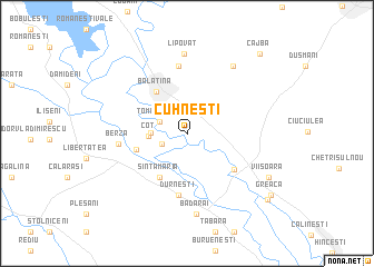 map of Cuhneşti