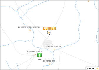 map of Cuiabá