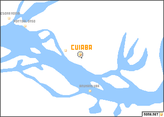 map of Cuiabá