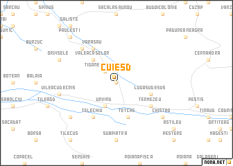 map of Cuieşd