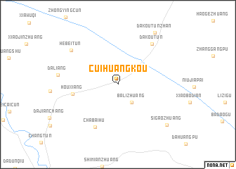 map of Cuihuangkou