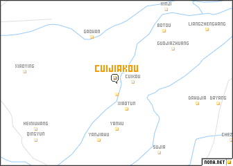 map of Cuijiakou