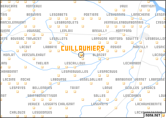 map of Cuillaumiers