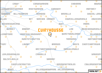 map of Cuiry-Housse