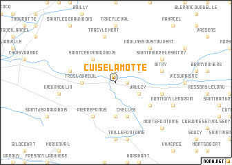 map of Cuise-la-Motte